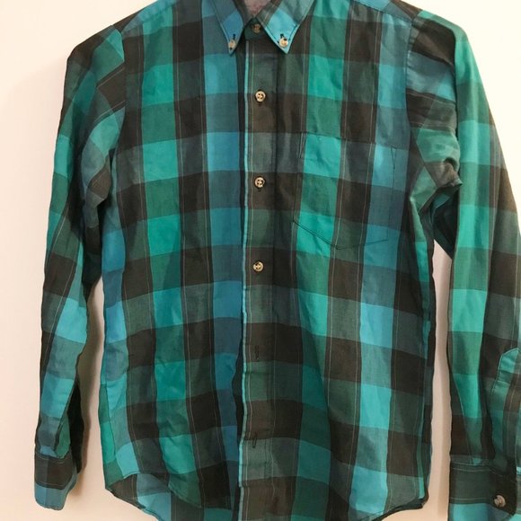 Vintage children's plaid button down - Picture 2 of 3